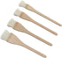Creative Mark Hake Paintbrush Set 4PCS Professional Soft White Goat Hair Stitch-Tied Brushes for Wash, Background Work,Watercolor and Ceramic Pott...