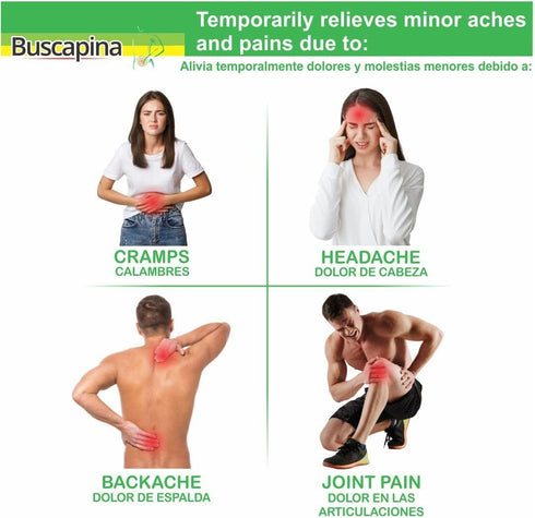 Pain Cramps Headaches Irritability Backaches Menstrual Joint Pain Reliever - Box with 24 Caplets...
