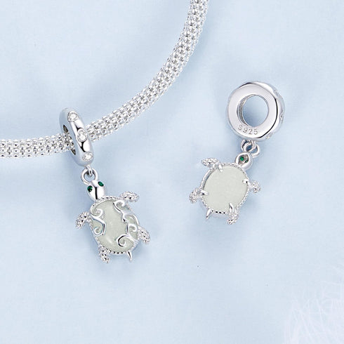 925 Sterling Silver Rainbow Owl Turtle Seashell Firefly Cat Animal Beach Charms Bead Dangle Charm for Charm Bracelet Birthday Jewelry Gift for Wom...