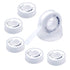 VCELINK PTFE Plumbers Tape 6-Pack, Industrial Water Sealant Thread Tape, 520" Length, 1/2" Width, Plumbing Teflon Tape for Shower Head and Pipe Th...