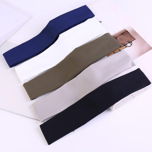 Sports Headbands for Men (5 Pack),Moisture Wicking Workout Headband, Sweatband Headbands for Running,Cycling,Football,Yoga,Hairband for Women and ...