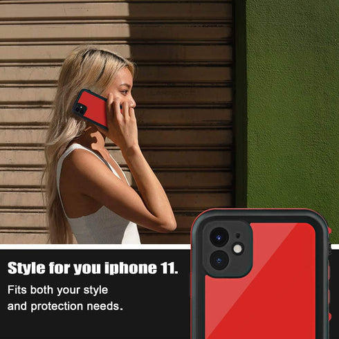 for iPhone 11 Waterproof Case with Screen Protector Full Body Protector Shockproof Dustproof Dirtproof Heavy Duty IP68 Waterproof Case for iPhone ...