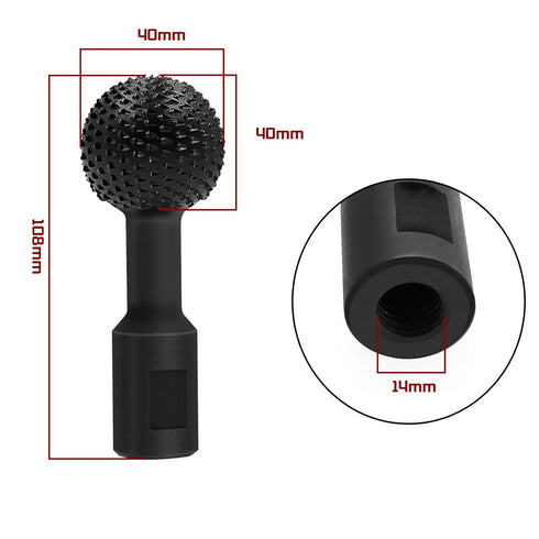 eMagTech Spherical Rotary Burr Carbon Steel Spherical File Spherical Grinding Head Power Tools Head Accessories for Engraving Carving Grinding Pol...