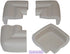 KidKusion Jumbo Corner Cushion | Made in USA | Taupe | 4 Pack | Furniture and Corner Protector...