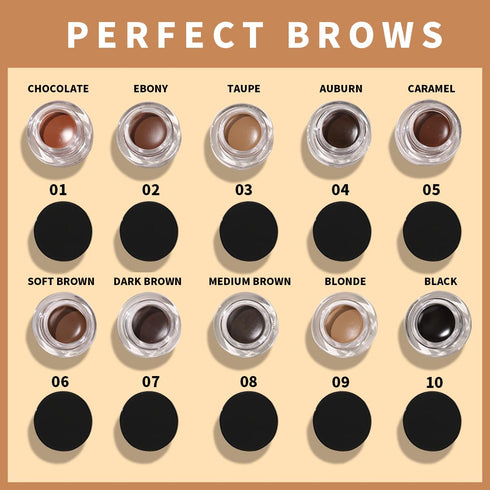 Eyebrow Pomade Kit, Brow Soap Set Gel Brow Tool for Natural Eyebrow, Waterproof Eye Brow Kit Transparent Eyebrow Shaping Gel Set?Soft Brown)...