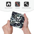 Decorative Switch Plate Covers Boho Black Grey Eucalyptus Leaf Floral 2 Gang Double Toggle Light Switch Cover Electric Wall Plate Dual Device Elec...