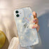 Compatible for iPhone 15 Case with Phone Charm Chain,3D Butterfly Flower Pearl Cute Aesthetic Phone Case,Crystal Clear Glitter Protective Case Wom...
