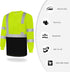 TCCFCCT Hi Vis Shirts for Men Class 3 Long Sleeve High Visibility Shirts for Men Women, Long Sleeve Work Shirts for Men Construction, Surveyors, D...