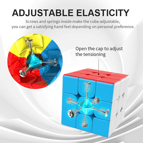 BroMocube Moyu Meilong Magic Cube Stickerless MFJS Puzzle Speed Cube Educational Toys for Children (Meilong 3x3)...