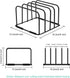 Cutting Board Holder Stand, Countertop Cutting Board Storage Rack, 6 x 6 x 3.9 in. Cutting Board Organizer for Baking Cookie Pan Small Racks Stora...