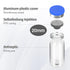 Sterile Empty Vials with Self Healing Injection Port,with Aluminum Plastic Cap?Sealed Empty Vials (10ML 12PCS)...