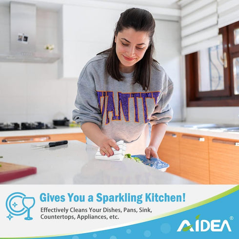 AIDEA Kitchen Towels, Absorbent Dish Cloth for Kitchen, Soft Dish Towels for Home, Multi-Purpose Cloths for Household Cleaning and Drying-8PK, 12”...