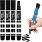 Dry Erase Markers,4 Pack Black Erasable Markers,Whiteboard Markers Smooth Writing for Glass,Windows,Blackboard...