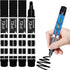 Dry Erase Markers,4 Pack Black Erasable Markers,Whiteboard Markers Smooth Writing for Glass,Windows,Blackboard...