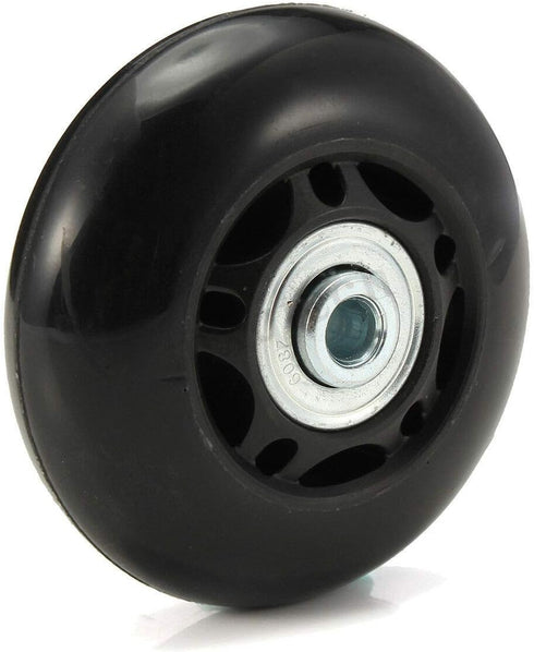 Luggage Suitcase Wheels 70mm x 24mm/2.75"x0.94" w/ABEC 608zz Skate Inline Outdoor Replacement Wheels, One Set of (2) Wheels (OD:70 W:24 ID:6 Axles...
