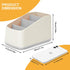 Remote Control Holder with 4 Compartments,TV Remote Caddy/Box/Tray Organizer for Bedside Table/Office Desk,Desktop Storage Organizer for Small Con...