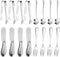 Cheese Butter Spreader Knives Set 16 Pieces Stainless Steel Multipurpose Butter Knives Cheese Slicer Mini Serving Tongs Forks and Spoons for Butte...