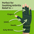 Hempvana Green Relief Arthritis Gloves Woven with Hemp Fibers, AS-SEEN-ON-TV, Advanced Compression to Help Relieve Pain & Swelling, Adjustable Wri...