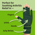 Hempvana Green Relief Arthritis Gloves Woven with Hemp Fibers, AS-SEEN-ON-TV, Advanced Compression to Help Relieve Pain & Swelling, Adjustable Wri...