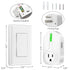 K KASONIC - Wireless Remote Control Outlet, Indoor Remote Light Switch for Plug in Lamp, Small Electrical Appliance up to 100 Feet Away, 10A/1200W...