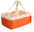 Baby Diaper Caddy Organizer Nursery Storage Basket Diaper Tote Bag Nappy Storage Bin for Car Travel (Orange)...