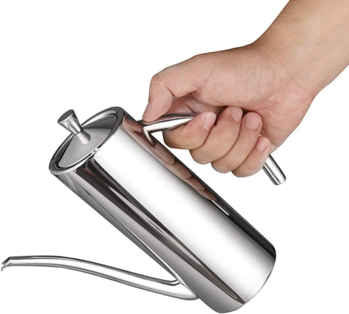 IMEEA Olive Oil Dispenser SUS304 Stainless Steel Cooking Kitchen No Drip Oil Can Vinegar Container, 24oz/700ml...