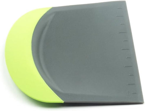 Fox Run Dough and Bowl Scraper, 4.75" Flat Edge Bench Scraper, Green...