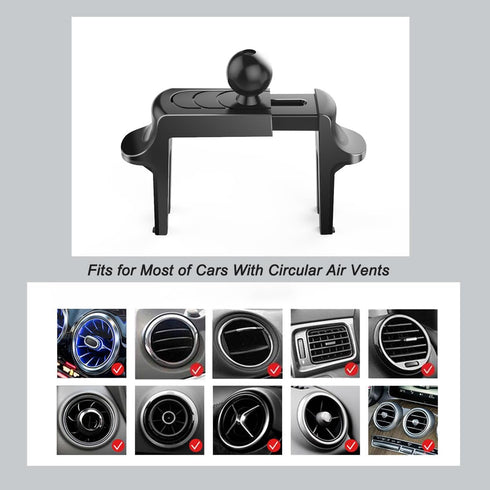 Car Cell Phone Holder Mount for Mini Cooper Countryman Paceman Clubman JCW S R52 R53 R56 R55 R60 F56 F55 F60 R58 F57 All4 CD Accessories Round Air...