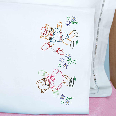 Jack Dempsey Needle Art Kittens Children's Pillowcase......