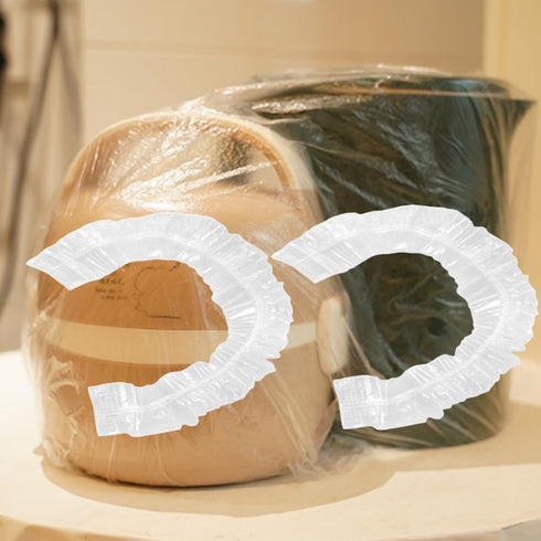 30PCS Disposable Furniture Dust Cover Large Dust Cover Clear Plastic Universal Small Kitchen Appliance Covers Dustproof with Elastic for Small App...