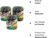 Lily Sugar'n Cream Ombre Yarn - (4) Medium Gauge 100% Cotton - 2 oz - Psychedelic (3-Pack)......
