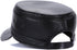 Vintage Solid Lambskin Leather Military Cadet Cap Army Hat...