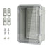 ABS Plastic Dustproof Waterproof IP65 Junction Box Hinged Shell Universal Electrical Project Enclosure Gray, with PC Transparent Clear Cover 5.9 x...