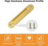 Oval Recessed Sliding Door Pulls, 4PCS Sliding Barn Door Finger Pull Matte Gold Aluminum Alloy Sliding Door Handles with Screws for Sliding Doors ...