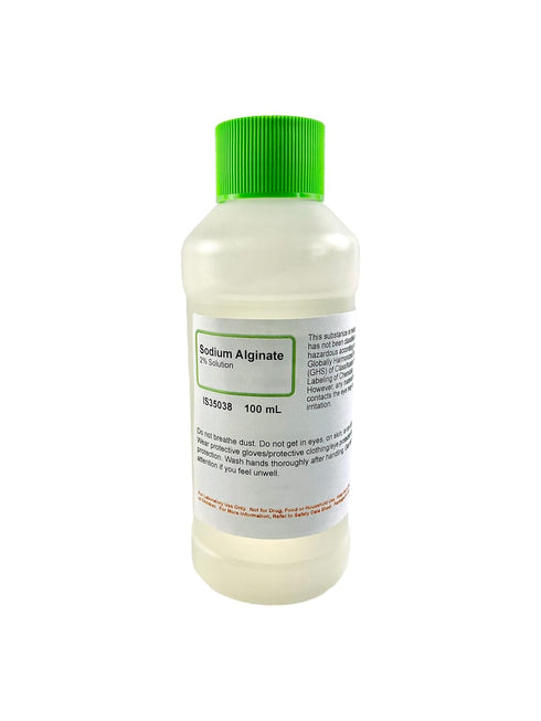ALDON Innovating Science Sodium Alginate 2% Solution, 100mL - Laboratory Grade - Alginic Acid - for Casting & Gelling - The Curated Chemical Colle...