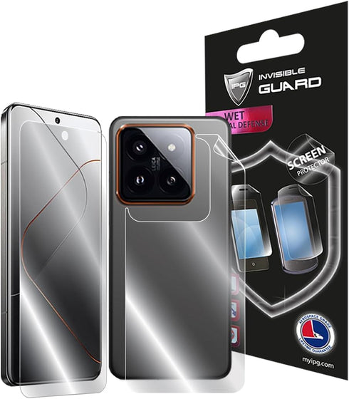 IPG for Xiaomi 14 Pro FULL BODY Hydrogel Protector Invisible Touch Screen Sensitive Ultra HD Clear Film Anti Scratch Skin Guard - Smooth/Self-Heal...