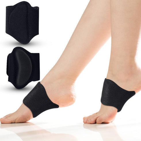 Arch Support for Plantar Fasciitis Relief, Adjustable Arch Support Sleeves for Men and Women with Gel Pads for Flat Feet, High Arches, Feet Pain R...
