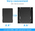ELUTENG Double-Deck HDD SSD Mounting Bracket 2Pack 2.5" to 3.5" Hard Drive Adapter SSD Bracket Metal SSD HDD Holder with Mounting Screws Hard Driv...