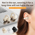 Single Non in Ear Wireless Headphones, Lightweight Earclip Bluetooth Headsets, Touch Control Business Sports Earphones with Microphone (Skin Color...