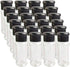 Set of 24 Pcs Plastic Spice Bottles with Sifter Lid 3 Oz. Clear Reusable Containers Jars for Home Kitchen Herbs Seasonings Confectionary Toppings ...