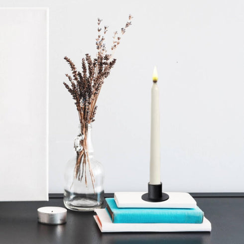 Taper Candle Holders 2PCS, Matte Black Candlestick Holder, Iron Candle Holders for Pillar Candles, Candlestick Holder for Home Decor, Party, Weddi...