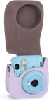 Phetium Instant Camera Case Compatible with Instax Mini 11/12,PU Leather Bag with Pocket and Adjustable Shoulder Strap (Lilac Purple)...