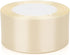 25 Yards 1-1/2 inches Wide Satin Ribbon Suitable for Wedding, Party and Gift Box Packaging Ribbon (Rice White, 1-1/2")...