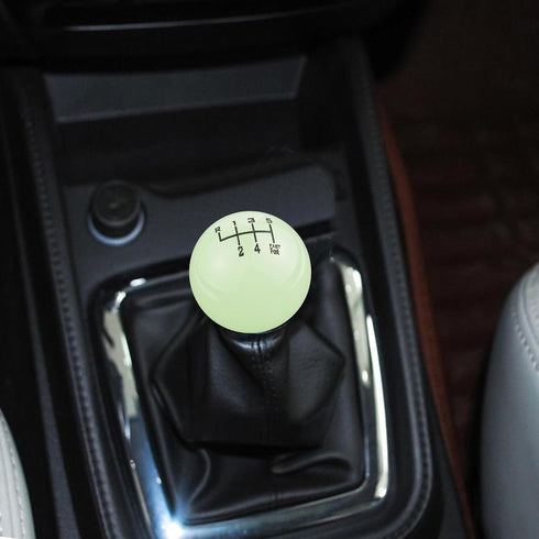 Arenbel 6 Speed Gear Shifter Knobs Round Ball Shift Stick Lever Car Racing Handle Replacement Fit Most Auto Manual Transmission Vehicles, Green Lu...