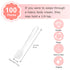 Mini Disposable Plastic Cosmetic Spatulas - SumDirect 100 Pcs Frosted Clear Skincare Makeup Mask Spatula...