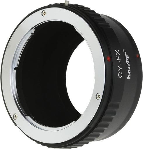 Haoge Lens Mount Adapter for Contax/Yashica C/Y CY Mount Lens to Fujifilm Fuji X FX Mount Camera as X-A5 X-A10 X-A20 X-E1 X-E2 X-E2s X-E3 X-H1 X-M...