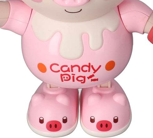 Musical Dancing Pig Toy Cute Entertainment Cool Light Clear Sound Electronic Dancing Pig Toy Play Safe for Home Use (Pink)...