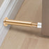 KOLAKO Door Stoppers, Wall Mount Door Stop, Spring Loaded, 4.4 Inch Door Stops Bumper Wall Protector with White Rubber Tip, Baseboard Door Stopper...