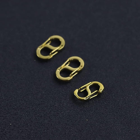 2+1 Pieces Lobster Clasp Double Opening Lobster Clasp Lock Necklace Connector Bracelet Extender Clasps for DIY Jewelry Repair Kit Bracelet Necklac...