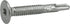 Premium Self-Drilling Metal Screws, Epoxy Coated Steel, Wafer Head Wood to Metal Winged Point Screws, Silver, #10 x 1-7/16 inches, Box of 68 Screw...